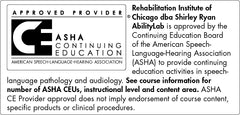 Logo for The American Speech-Language-Hearing Association (ASHA) Continuing Education Units (CEU) program